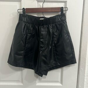 Abercrombie & Fitch Vegan Leather Shorts